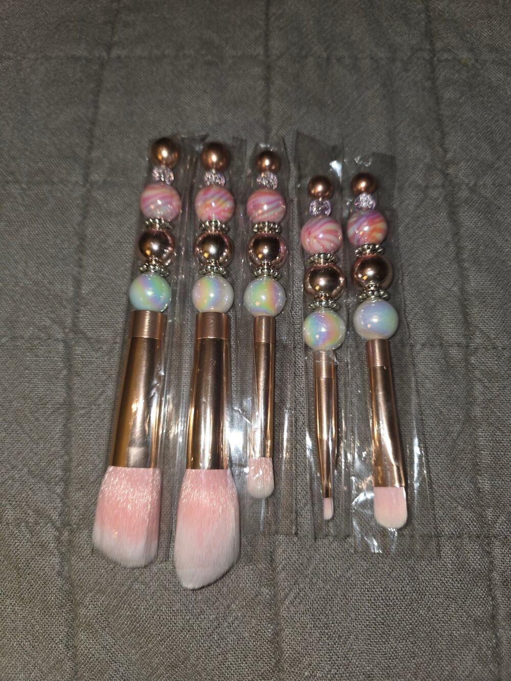 Handmade Pink Make Up Brushes